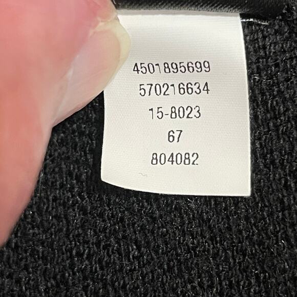 WHITE HOUSE BLACK MARKET Black Shimmer Open Front Gathered Back Cardigan XS - Picture 10 of 12